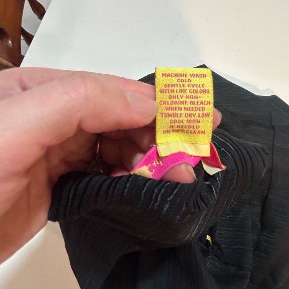 Catherine Malandrino Masami Metallic Ruffle Shift Dress with Bell Sleeves - Picture 13 of 13